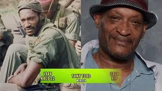 Platoon cast (1986) Then and now