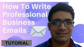 How To Write Professional Business Emails