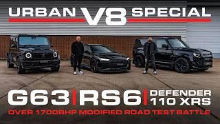 THE BEST URBAN V8? | DEFENDER XRS vs AUDI RS6 vs MERCEDES G-WAGON G63 | URBAN UNCUT S4 EP02