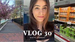 VLOG: Spring in NYC, Grocery Shopping and a Kitchen Disaster | Nikita Tanwani