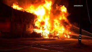 Historic Building, Current Auto parts Store Destroyed By Massive Fire