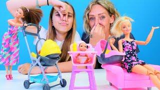 Spielspaß mit Ayça und Nicole - Wir spielen mit Barbie Puppen - 2 Spielzeug Videos für Kinder