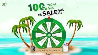 100% trúng quà - Hè SALE quá đã! | 24hStore