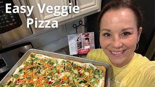 Easy Cold Veggie Pizza | What to make for a party | Finger food | Vegetables | Vegetable appetizer