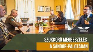 Szűkkörű megbeszélés a Sándor-palotában