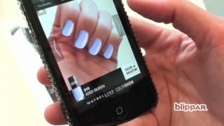 Virtually try on 40 shades of Maybelline nail polish using Blippar