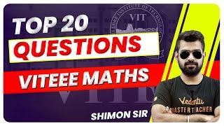 Top 20 questions for VITEEE 2023 Maths  | Last Day Tips and Tricks | Score 100+ Shimon Sir