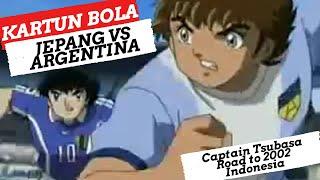 Kartun Bola -  Argentina vs Japan - Captain Tsubasa Road to 2002