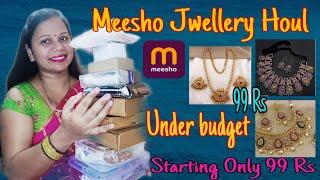 My Jwellery Collection Meesho 10 Jwellery sets Unboxing || Starting Rate - 99 Rs || Meesho houl