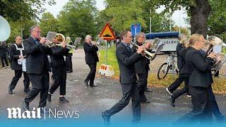 Sven Goran Eriksson funeral: Brass band leading coffin play 'You'll never walk alone'