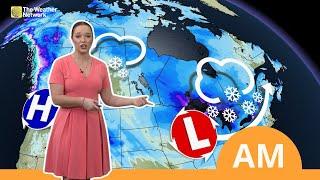 Wintry Setup as Canada Enters the Coldest Time of Year | #weatheram