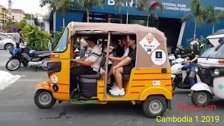 KHÁM PHÁ CAMBODIA. Tuktuk công nghệ ở Cambodia. ĐI XE TUKTUK Ở CAMBODIA