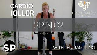 INTENSE 40-minute SPIN cycle workout | GGF Spin 02 RPM with Jen Rampling