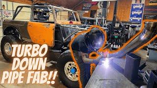 TURBOCHARGED Rock Crawler Exhaust fab!!  Ultimate 800 part 16