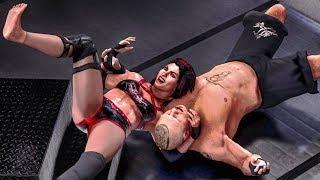 WWE 2k19: Victoria vs Brock Lesnar, ECW arena, barefoot Ryona