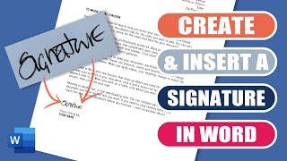 How to insert a signature in word & how to create a signature file (quick & easy)