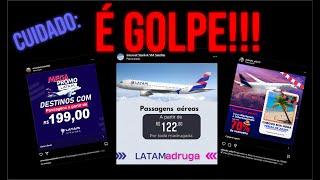 Golpe - passagens aéreas baratas da Latam no Instagram