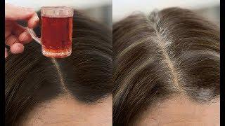 Get JET BLACK HAIR Permanently INSTANTLY, Turn White HAIR to Black NATURALLY at HOME