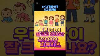 6~12개월 우리아기 사고대처법 #육아 #아기