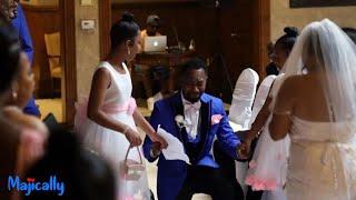 Groom surprises stepdaughters with adoption proposal at wedding