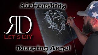 Airbrushing A Weeping Angel