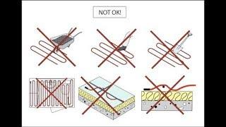 Типичные ошибки при монтаже теплого пола под плитку