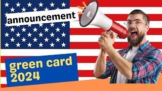 DV Lottery greencard 2024 officially open