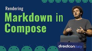 Not just plain text: rendering Markdown in Compose | Droidcon Italy 2024