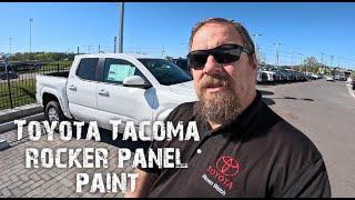 How Toyota protects the rocker panels on the new Tacoma.