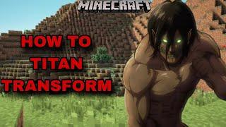 Rennzys Attack On Titan Minecraft Realm || How To Become A Titan