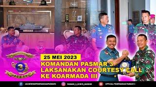 KOMANDAN PASMAR 3 LAKSANAKAN COURTESY CALL KE KOARMADA III