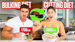 I swapped DIETS with my Girlfriend for 24 Hours!  *bad idea* (ONLY 1700 calories)
