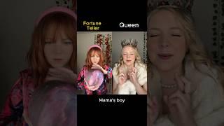 #pov the Queen goes to a fortune teller to find out her baby’s gender…