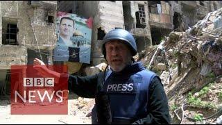 Inside Yarmouk: 'Snipers are everywhere' - BBC News