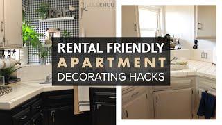 DESIGN HACKS! How to Decorate Your First Apartment (Renter-Friendly Tips!)