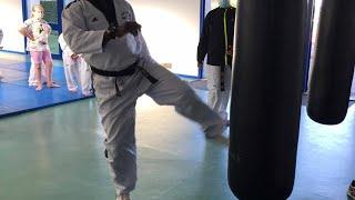 taekwondo.  cardio, gainage et technique