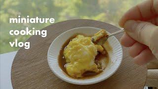 miniature cooking vlog Omurice recipe