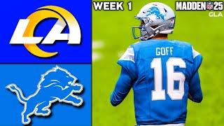 Lions vs. Rams | Week 1 Simulation | Madden 25 Gameplay