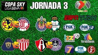 FECHAS,HORARIOS Y CANALES PARA LA COPA SKY 2022 | LIGA MX