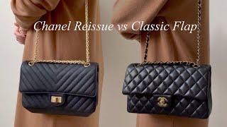 Chanel Medium vs Reissue 225 2.55 Small Flap Bag Review & Comparison w/ mod shots & what's in my bag