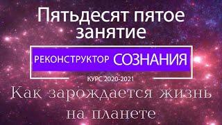 "Реконструктор Сознания" 55 семинар. Как зарождается жизнь на планете