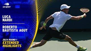 Luca Nardi vs. Roberto Bautista Agut Extended Highlights | 2024 US Open Round 1