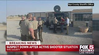 Nye County sheriff: Suspect in Pahrump shooting 'down,' no deputies injured