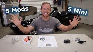 5 MODS in 5 MIN | EASY Mazda Mx5 Miata Upgrades under $100!