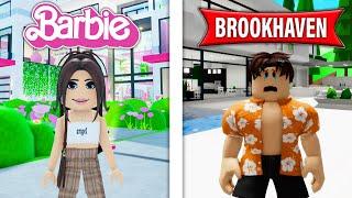 MAISON BARBIE VS MAISON BROOKHAVEN SUR ROBLOX