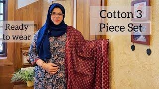 New arrivals / daily wear Cotton 3 piece set / Budget friendly/ classic/ #D&Mclothing #trending