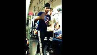 Acrobats on New York's MTA filmed & edited by Petra Schiller