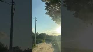 Vindo de tarde do sítio gente esse sol indo embora #roçaminhapaixão