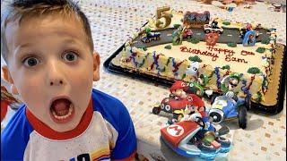 Kids Mario Kart Theme Birthday Party | Sam Tosh Turns 5!