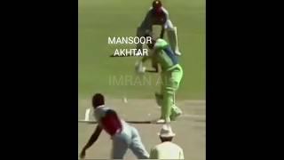 Mansoor Akhtar Four runs 1981 ️ #pakistan #ipl